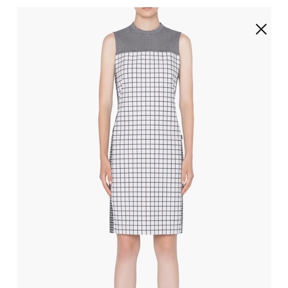 Akris Punto Dresses & Skirts - $1,190 Akris Punto Black/White Grid Sheath Dress Size 6 luxury career formal